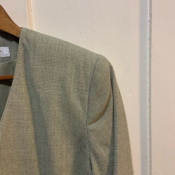 Glen plaid San Francisco’s co collection blazer w pockets size 5/6 in EUC - Picture 5 of 8